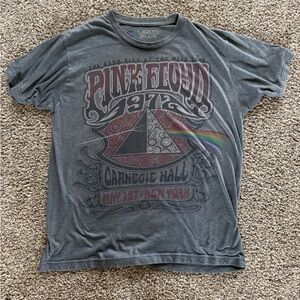 Liquid Blue Dark Gray Pink Floyd Carnegie Hall Tee